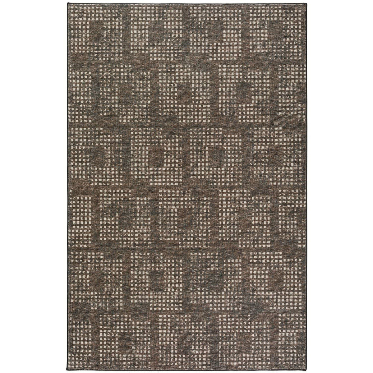 Delano Da1 Brown Transitional Rug Rectangle 5' X 7 ' 6"