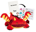 MEMORY MATES Jax The Red Dragon Memory Foam Pillow Plush,15    Stuffed Animal