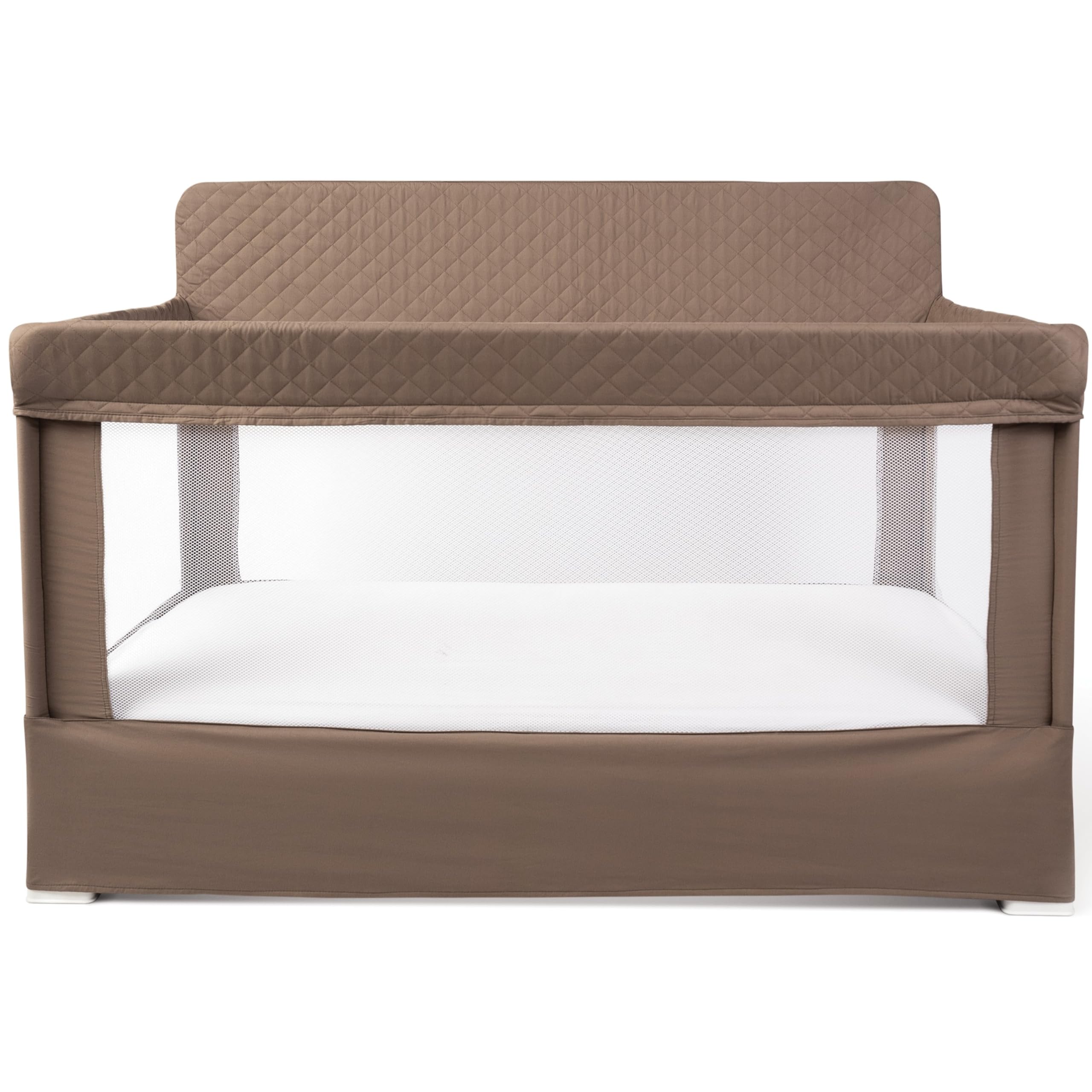 Baby Delight Lunaire Full Size Crib | Breathable Mesh Baby Crib | Tool-Free Assembly Baby Bed | 100% GOTS Certified Organic Cott