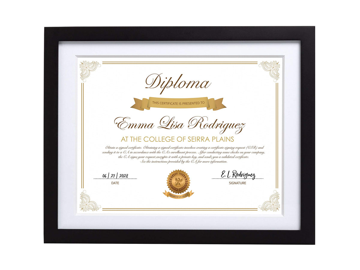 Pearhead Classic Graduation Diploma Frame, High School And College Certificate Frame, Graduation Keepsake For Graduates, Office 