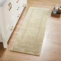 My Home Soft Cotton Bath Runner Rug  Long Absorbent Mat for Bathroom Floor, 100% Plush Cotton, NonSlip, Quick Dry (Beige)