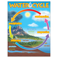 Trend The Water Cycle Learning Chart, Classroom Decor, 17' X 22'