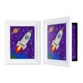 Dynamic Frames Lil Davinci Front-Open 2-Pack Kids Art Frames, Wooden Frames for 9x12 Artwork, Prints & Certificates, Store up to