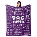 Mosslink Dog Mom Blanket 60'X50', Dog Mom Gifts For Women, Dog Mom Gift, Birthday Gifts For Dog Moms, Dog Lover Gifts For Wome