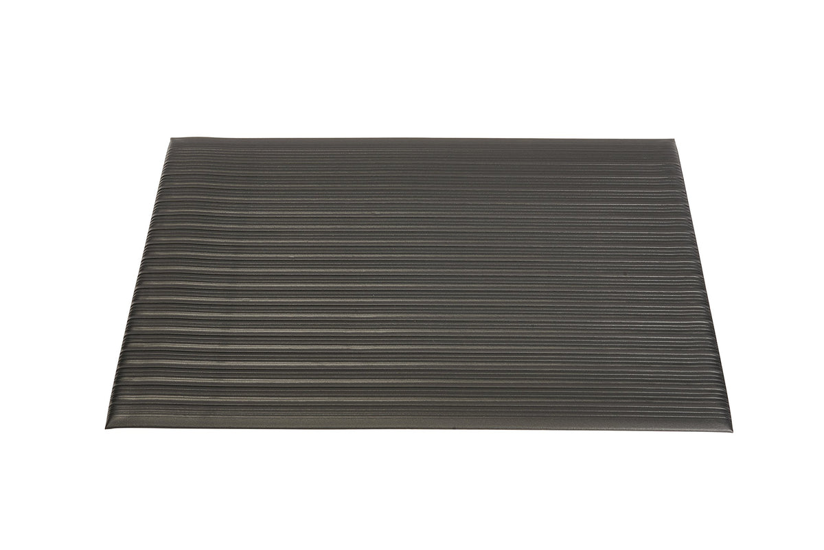 Genuine Joe Joe Air Step Anti-Fatigue Floor Mat, 3 by 5-Feet, Black