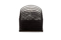 Mind Reader Vertical File Storage, Desktop Organizer, Mail Sorter, Office, Metal Mesh, 11.14'' L x 7.28'' W x 11.22'' H, Black