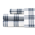 Eddie Bauer - King Sheets, Cotton Percale Bedding Set, Crisp & Cool Home Decor (Navy Plaid,4 Pcs, King)