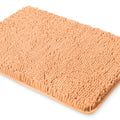 Yeaban Peach Bathroom Rugs - Thick Chenille Bath Mats | Absorbent and Washable Bath Rug Non-Slip, Plush and Soft Rugs for Bathro