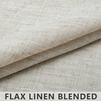 Mrs.Naturall 60 Inch Wide Curtains Beige For Living Room 2 Panel Set Pole Pocket Drape Semi Sheer Primitive Linen Extra Large Burlap Farmhouse Curtain For Bedroom Neutral Earth Width 5X8 Ft Long 60X96