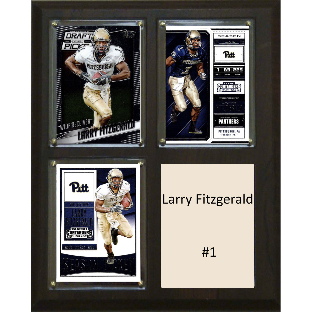 Ncaa 8 Inch X10 Inch  Larry Fitzgerald Pittsburgh Panthers Player Plaque