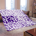 Flannel Purple Blanket Queen/Full Size Lavender Bed Throw Blankets 90X90Inch Cozy Soft Extra Large Fleece Blanket For Bedroom Li