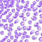 DomeStar 550PCS Purple Vase Fillers, Acrylic Fake Crushed Ice Rocks Fish Tank Vase Centerpiece Party Table Scatter Props Display