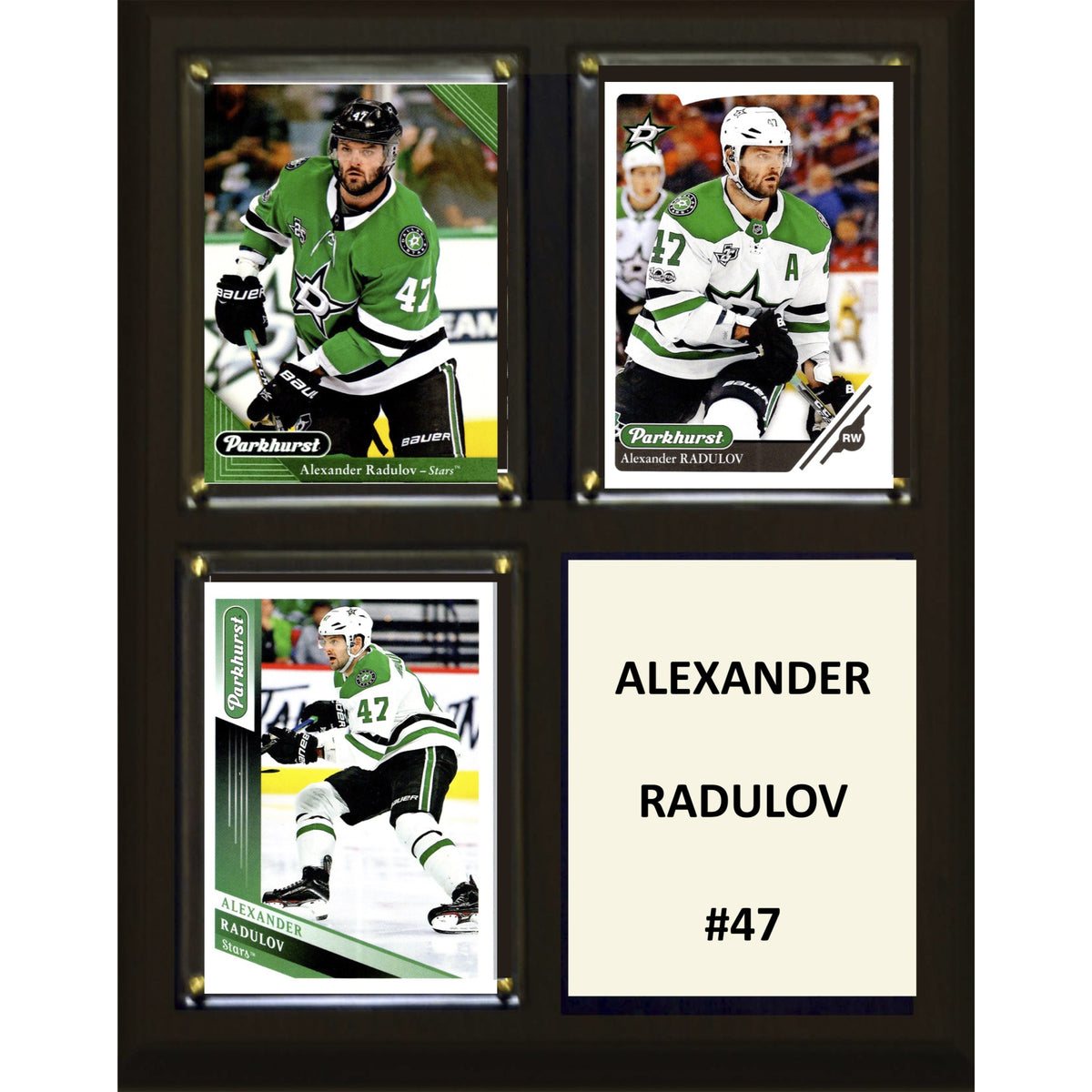 Nhl 8 Inch X10 Inch  Alexander Radulov Dallas Stars Three Card Plaque