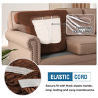 H.Versailtex Stretch T Cushion Chair Sofa Slipcover T Cushion Covers For Living Room Armchair Couch Cover T Cushion Slipcover Seat Cover With Elastic Bands Thicker Jacquard Fabric, Caramel