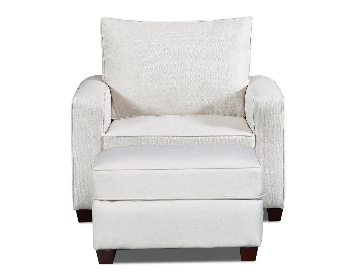 American Furniture Classics Relay Linen Upholstered Chair, Soft Washed Cream Tweed