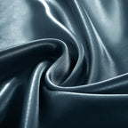 Homiest Deep Sea Blue Satin Fitted Sheet Twin Size Fitted Bed Sheet, Deep Pocket Fitted Sheet Only, Luxury & Ultra Soft Bedding Fitted Sheet Single Bottom Bed Sheets Sold Separately
