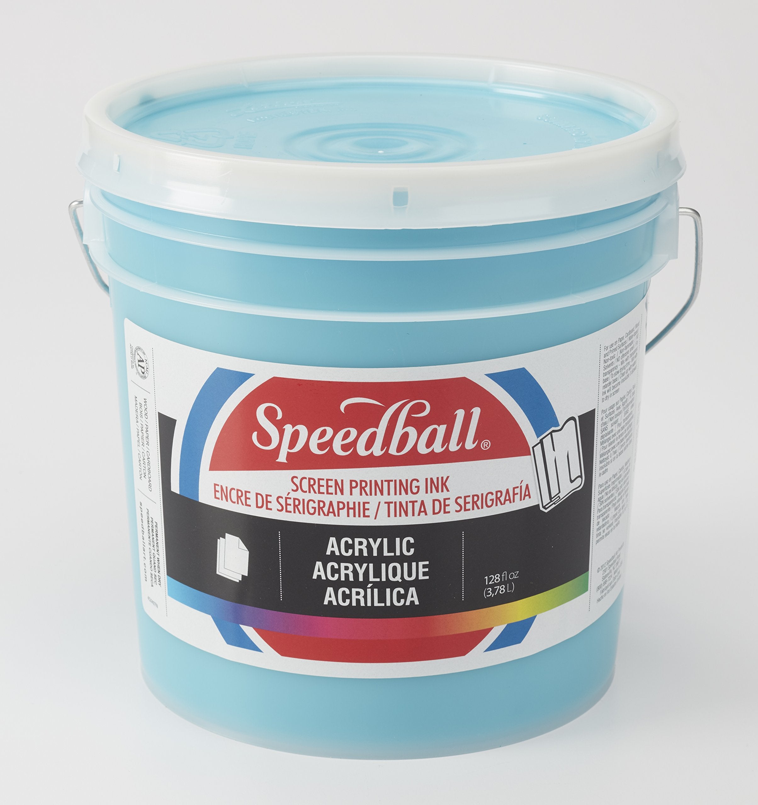 Speedball Acrylic Screen Printing Ink, 128-Ounce, Peacock Blue