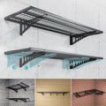 Dtrik Garage Storage Shelving Wall Mounted, 2 Pack 1.5X3.8Ft, Loads 500 Lbs Heavy Duty Sturdy Shelves, Strong Garage Organiser,