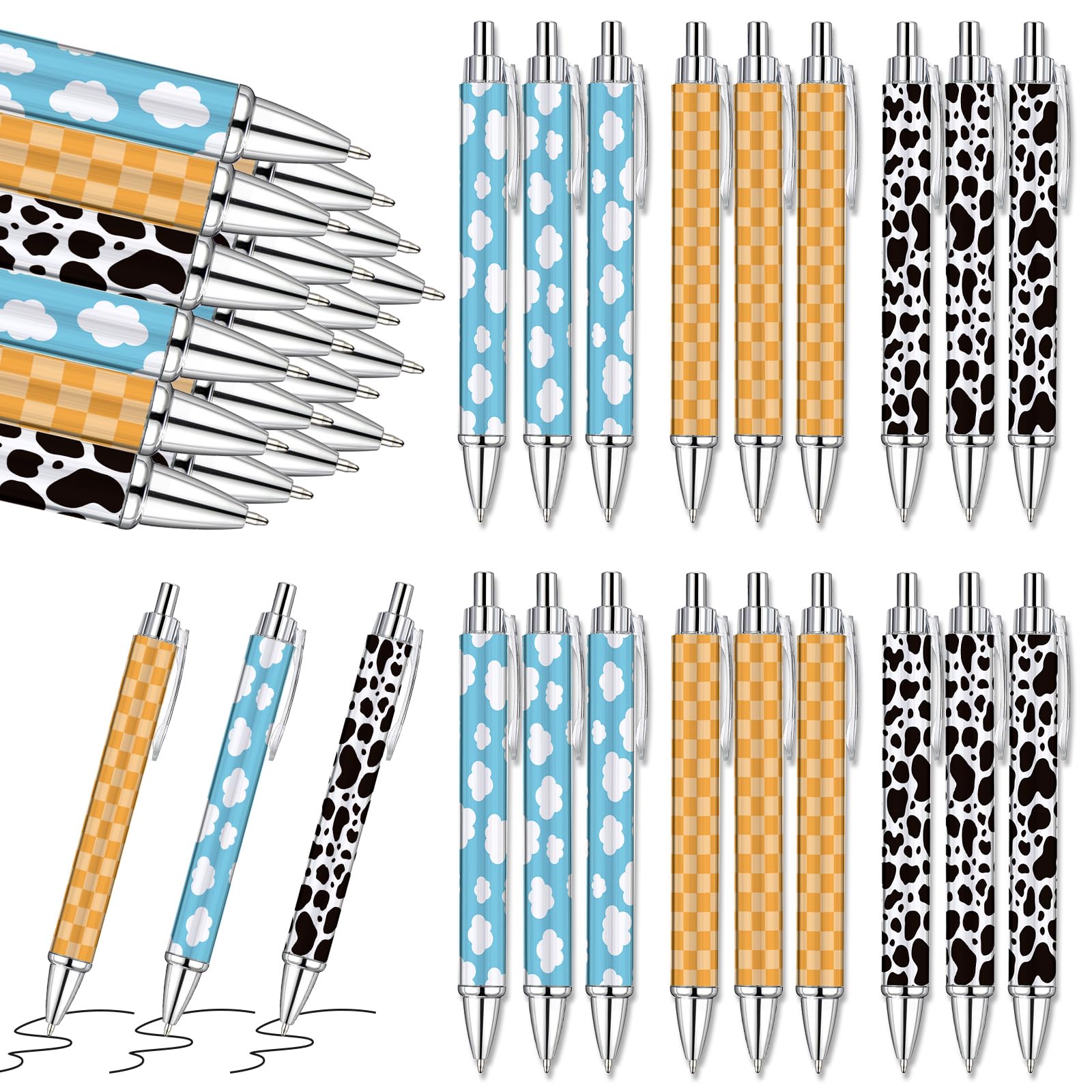 Sayglossy 30 Pcs Ballpoint Pens Retractable Toy Inspirational Pens Ink Pens For Writing Goodie Bags Fillers For Birthday Party F