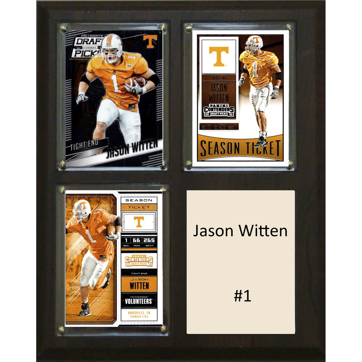 Ncaa 8 Inch X10 Inch  Jason Witten Tennessee Volunteers Player Plaque