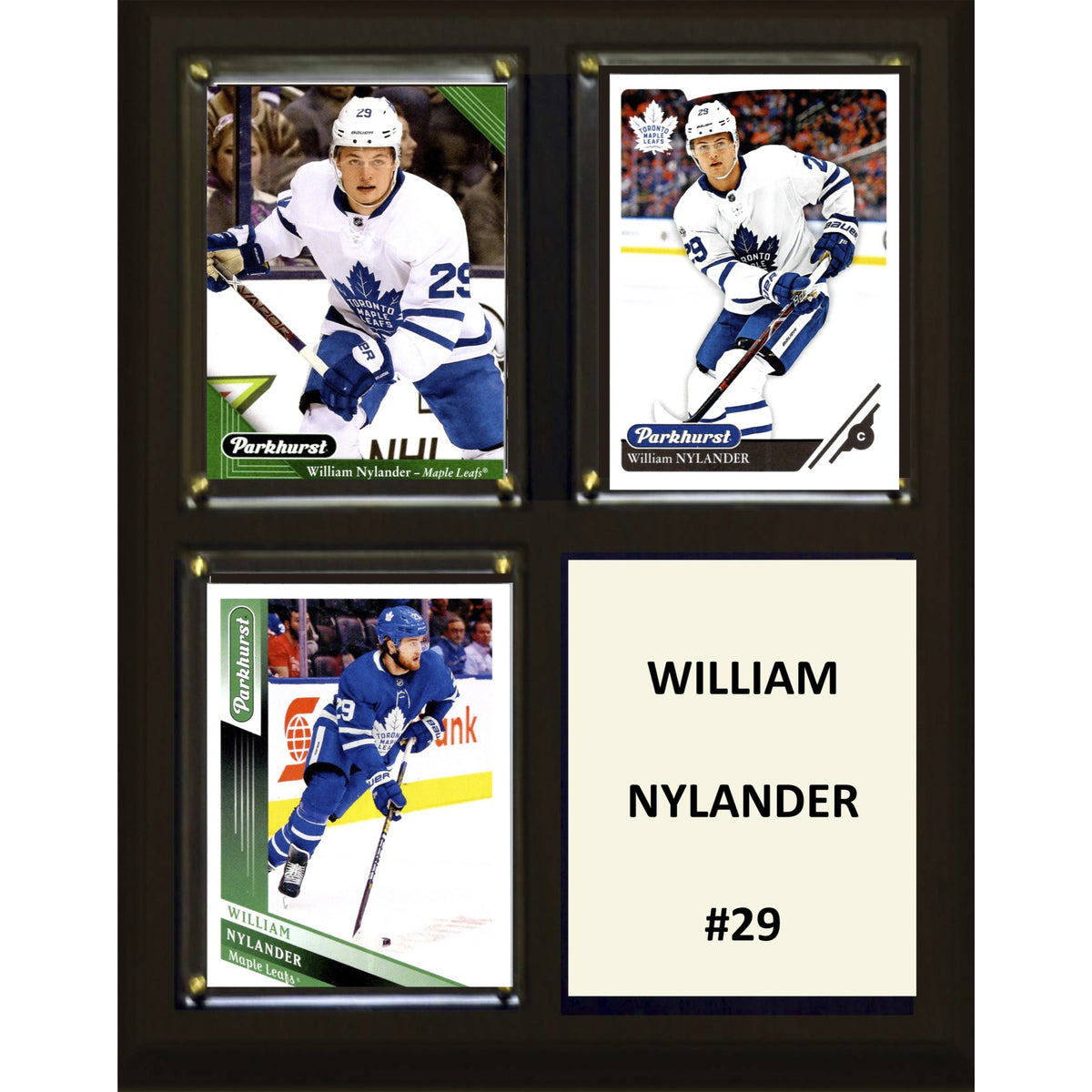 Nhl 8 Inch X10 Inch  William Nylander Toronto Maple Leafs Three Card Plaque