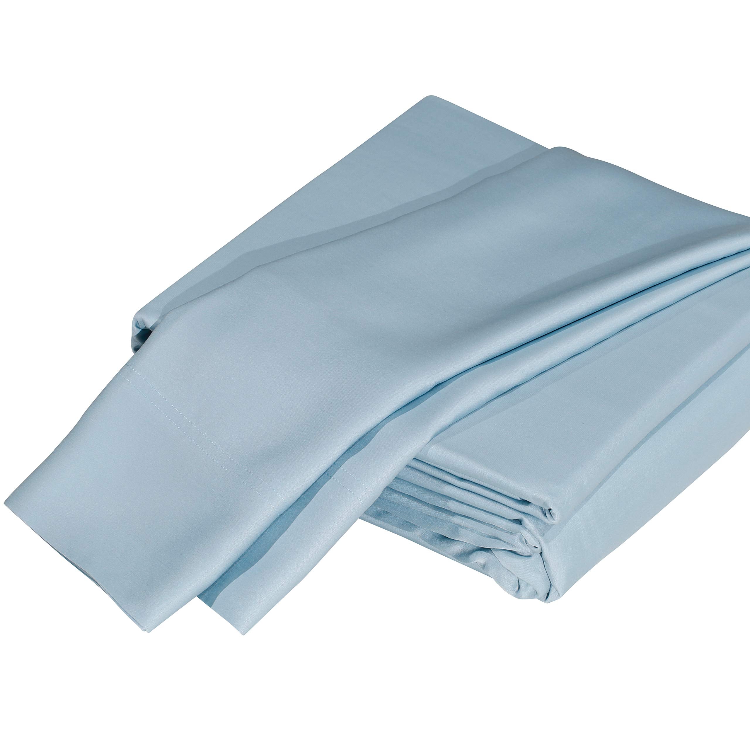DTY Bedding Luxuriously Soft 100% Viscose Derived from Bamboo 4-Piece Sheet Set, Oeko-TEX Certified - King, Sky