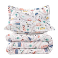 Jsd Car Kids Comforter Set Queen Size, 3 Piece Microfiber Comforter With Pillow Sham, Machine Washable