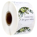 Thank You For Your Order Stickers / 500 Thanks For Your Business Labels / 1.5' Round Small Business Envelope Seals/Beautiful Gr
