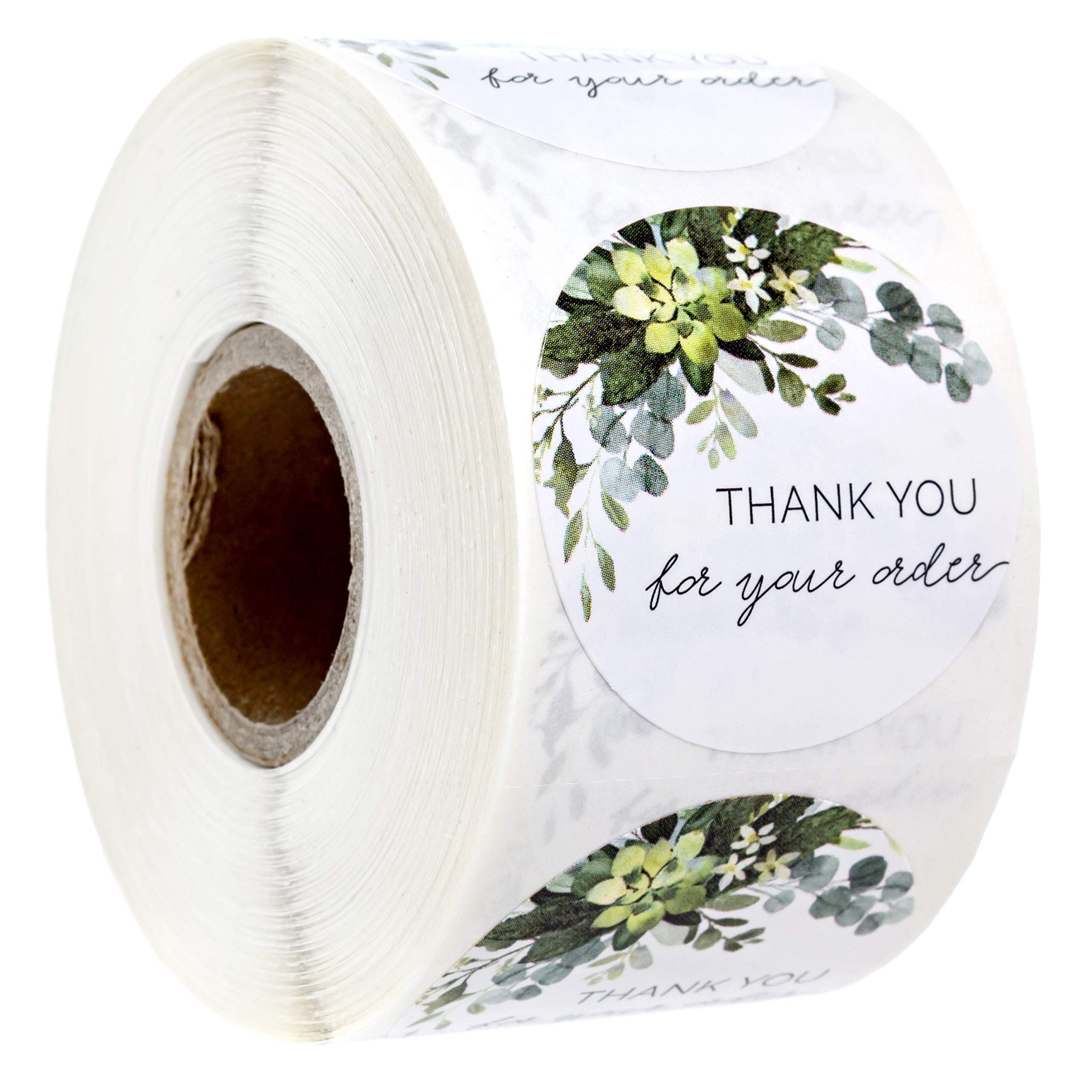 Thank You For Your Order Stickers / 500 Thanks For Your Business Labels / 1.5' Round Small Business Envelope Seals/Beautiful Gr