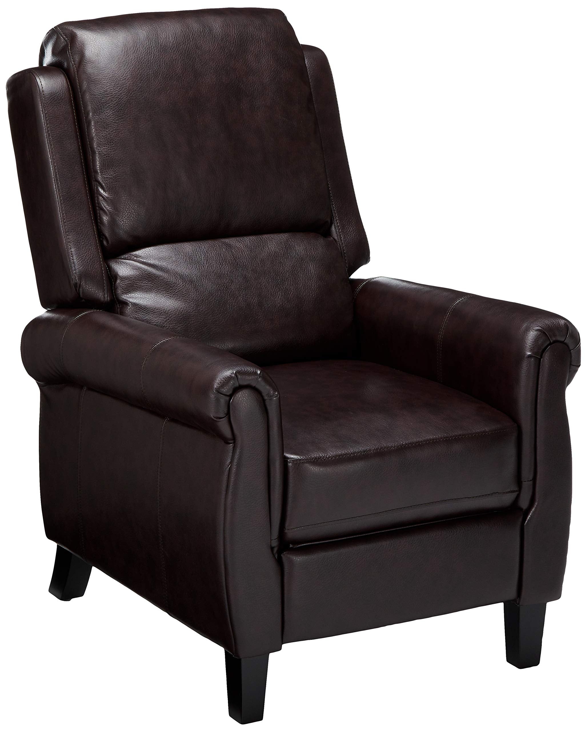 Christopher Knight Home Haddan Evan Pansy Memphis PU Leather Recliner Club Chair, 35.5 inches deep x 28.00 inches wide x 40.50 i