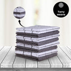 Amour Infini Terry Dish Cloth | Set Of 8 | 12 X 12 Inches | Super Soft And Absorbent |100% Cotton Dish Rags | Perfect For Househ