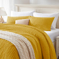 Bedelite Fluffy Twin Comforter Set - Yellow Fleece Soft Comforter For Twin Size Bed, Luxury Warm Bedding Set For Winter, Fuzzy B