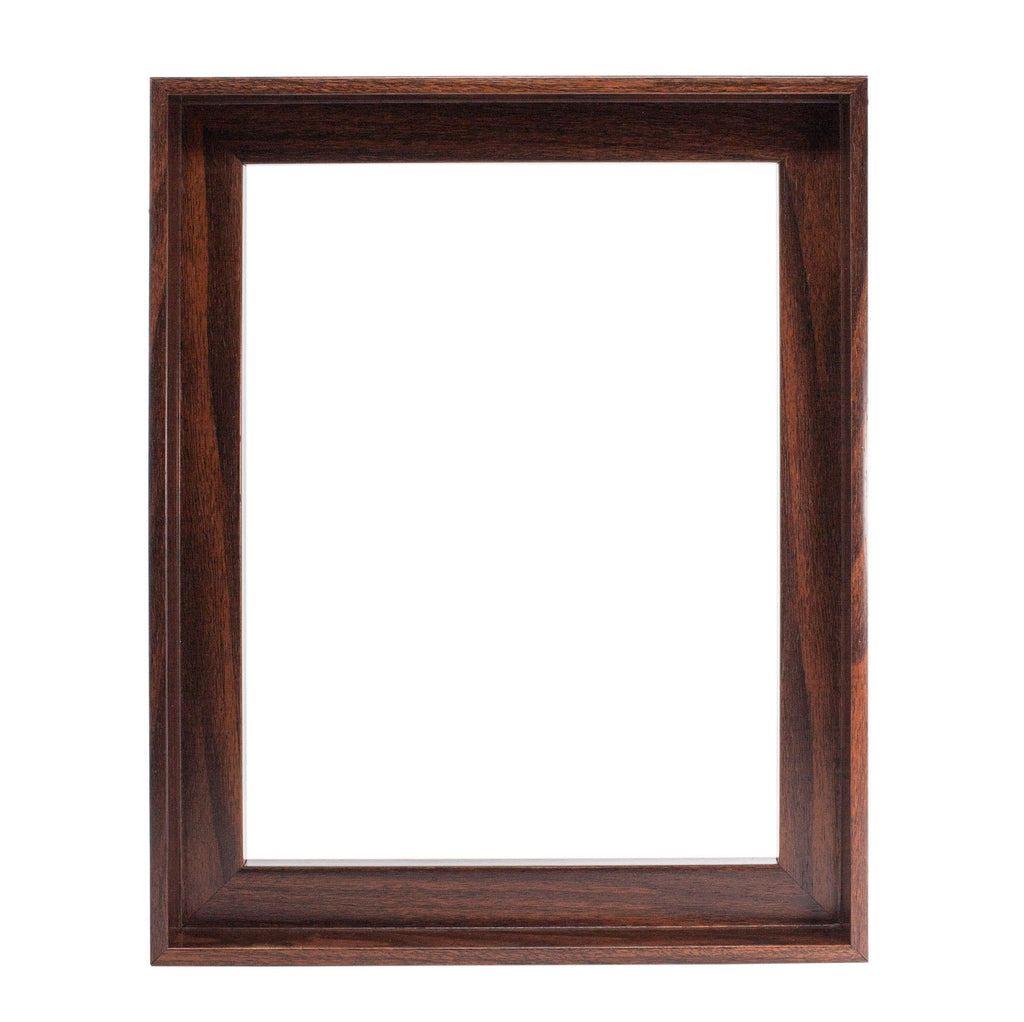 Canvas Floating Frame, Picture Wall Art Painting Frame For Finished Canvas Painting 1-1/4 Deep Picture Art Wall Decor. (Dark Bro