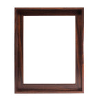 Canvas Floating Frame, Picture Wall Art Painting Frame For Finished Canvas Painting 1-1/4 Deep Picture Art Wall Decor. (Dark Bro