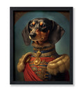 Poster Master Aristocratic Dachshund Poster - Dog Print - Renaissance Art - Dog Breed Art - Gift for Him, Her & Animal Lover - F