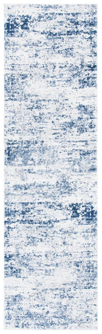 Safavieh Amelia Collection Runner Rug - 2'2'' X 10', Ivory & Navy, Modern Abstract Design, Non-Shedding & Easy Care, Ideal For H