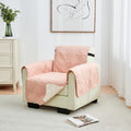Great Bay Home Reversible Chair Cover - Washable Slipcover Furniture Protector With Elastic Straps - Chair Cover For Dogs, Kids, And Pets - Quilted & Stitched Detail (Chair, Dusty Rose/Taupe)