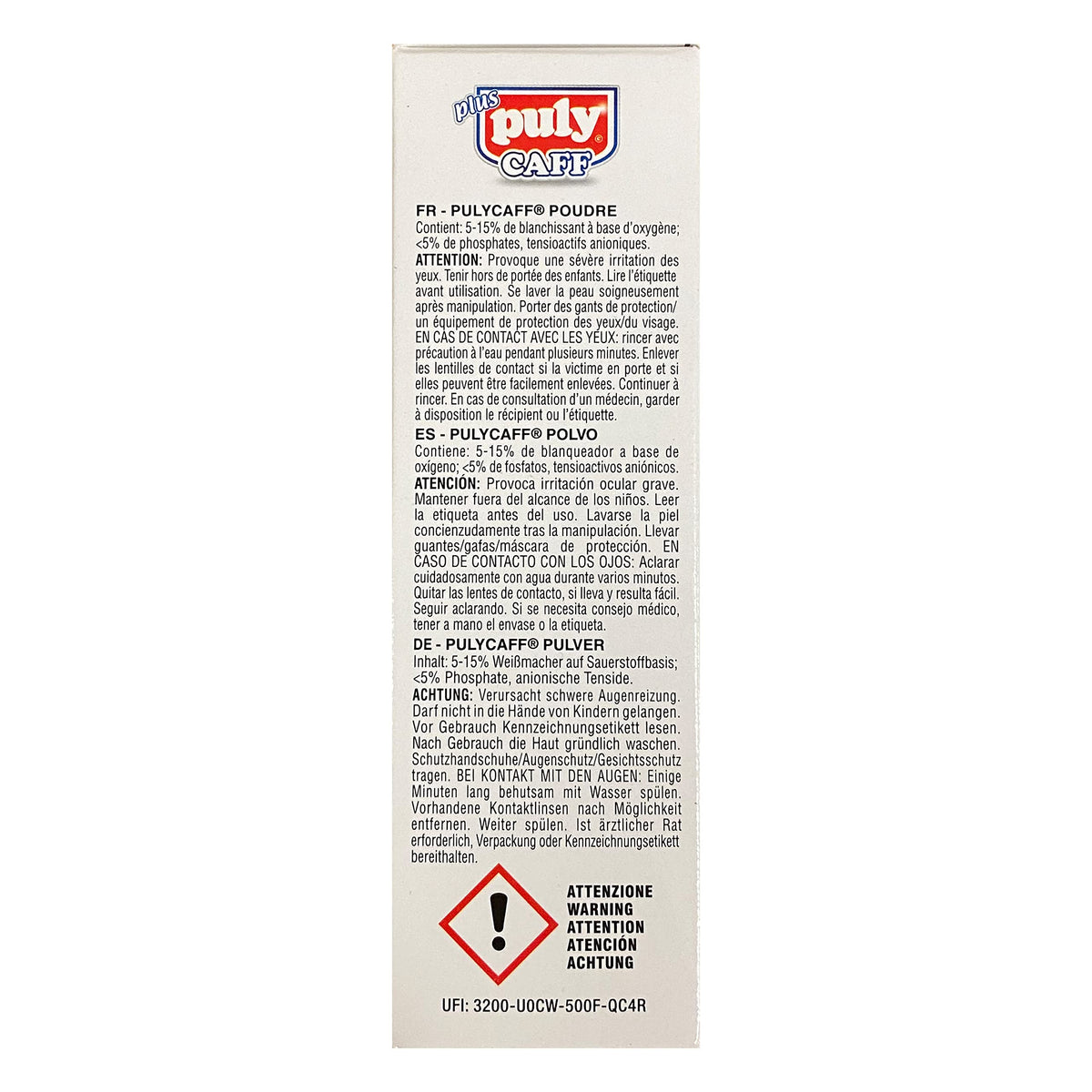 Puly Caff Plus Espresso Machine Cleaner Box Of 10 Packets