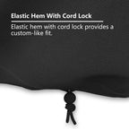Ananmei Waterproof Patio Chair Covers 4 Pack ( 37.5 W X 39.25 D X 38.5 H Inches) For Outdoor Swivel Chair/Lounge Deep Seat Cover, Heavy Duty And Waterproof Outdoor Patio Furniture Covers, Black