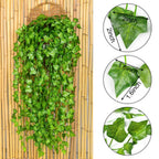 Dearhouse 84 Feet 12 Strands Artificial Ivy Leaf Plants Vine Hanging Garland Fake Foliage Flowers Home Kitchen Garden Office Wed