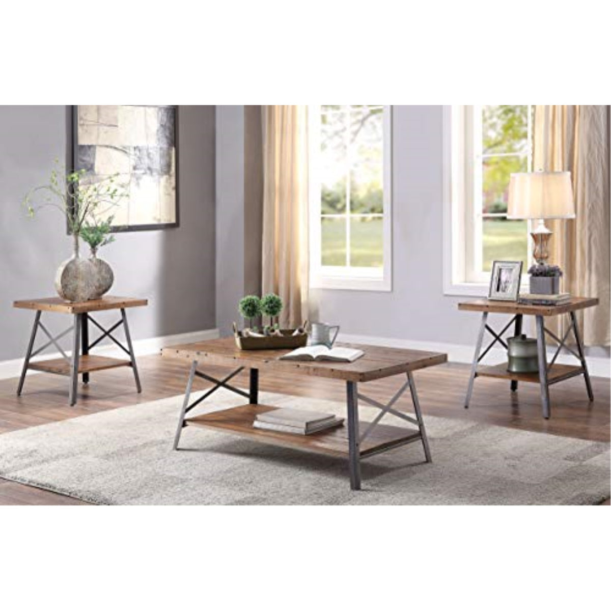 Ergode Coffee Table Weathered Oak & Sandy Black