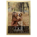 wallsthatspeak 7x8 Gold Picture Frame for Puzzles Posters Photos or Artwork