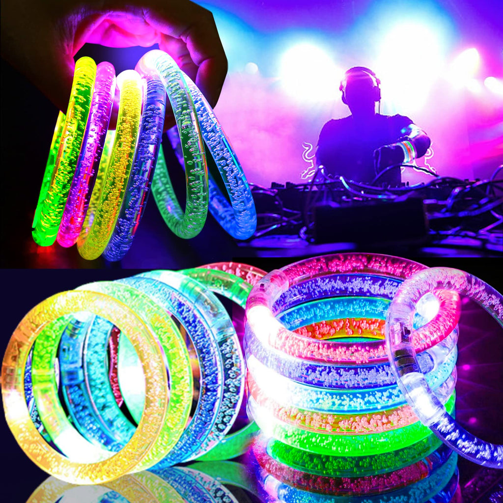 40 PCS Led Glow Sticks Bracelets Glow In the Dark Party Supplies, Light Up Bracelets Glow Party Favors for Kids Adults, Party Su