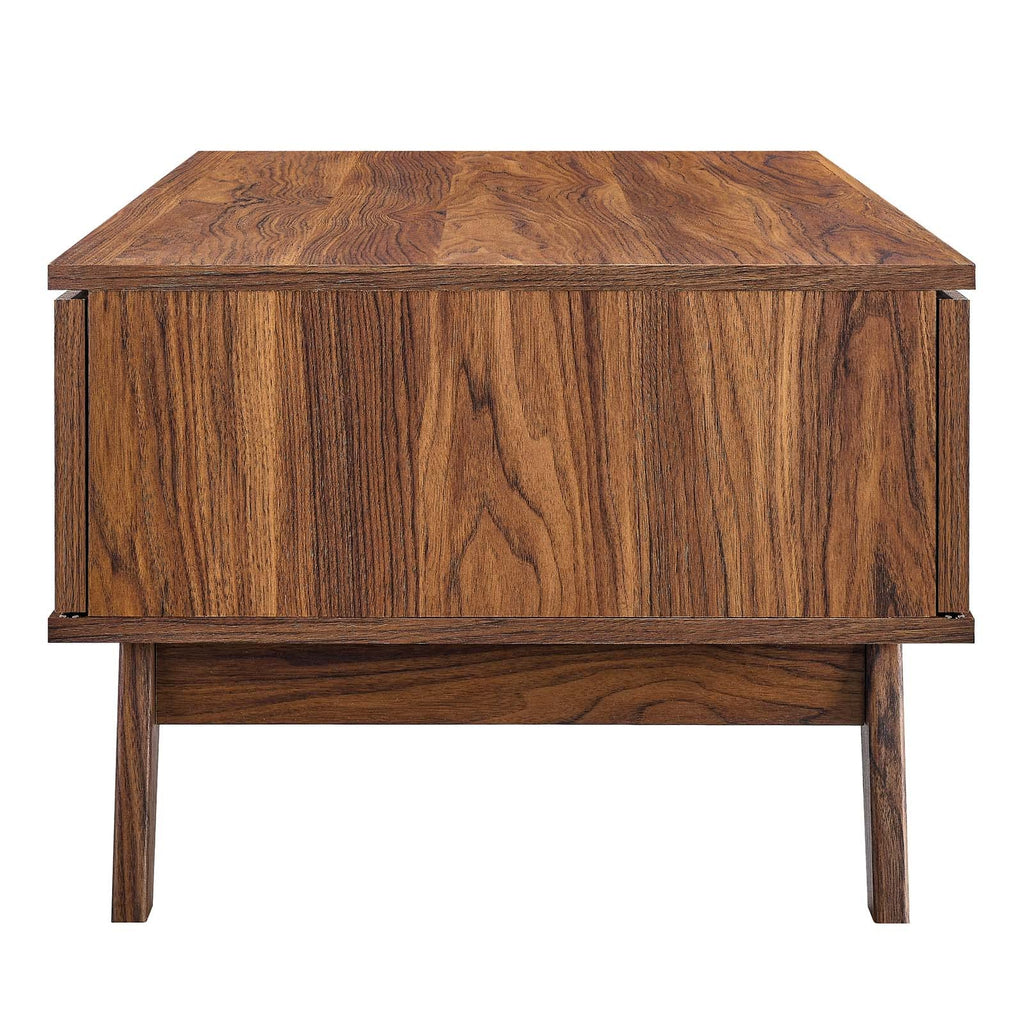 Modway Soma Modern Rattan, 43&Quot; Coffee Table, Walnut