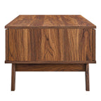 Modway Soma Modern Rattan, 43&Quot; Coffee Table, Walnut
