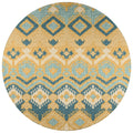 Sedona Sn2 Yellow Bohemian Rug Round 6' X 6'