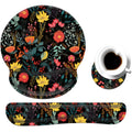 Keyboard Wrist Rest And Mouse Pad Wrist Support Set With Coaster,Ergonomic Mouse Pad,Comfortable For Easy Typing, Pain Relief,Me