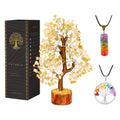 Citrine Crystal Tree - Feng Shui Decor - Chakra Tree - Spiritual Items - Home Decoration - Gemstone Tree - Crystals - Crystal De