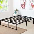 VECELO 14 Platform Bed Frame/Mattress Foundation/No Box Spring needed/Steel Slat Support (Full Size), Black