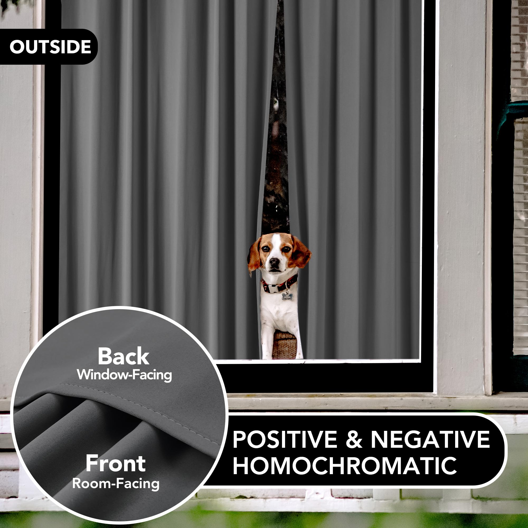 Deconovo Soild Rod Pocket Blackout Curtains, Light Grey, 42W X 54L